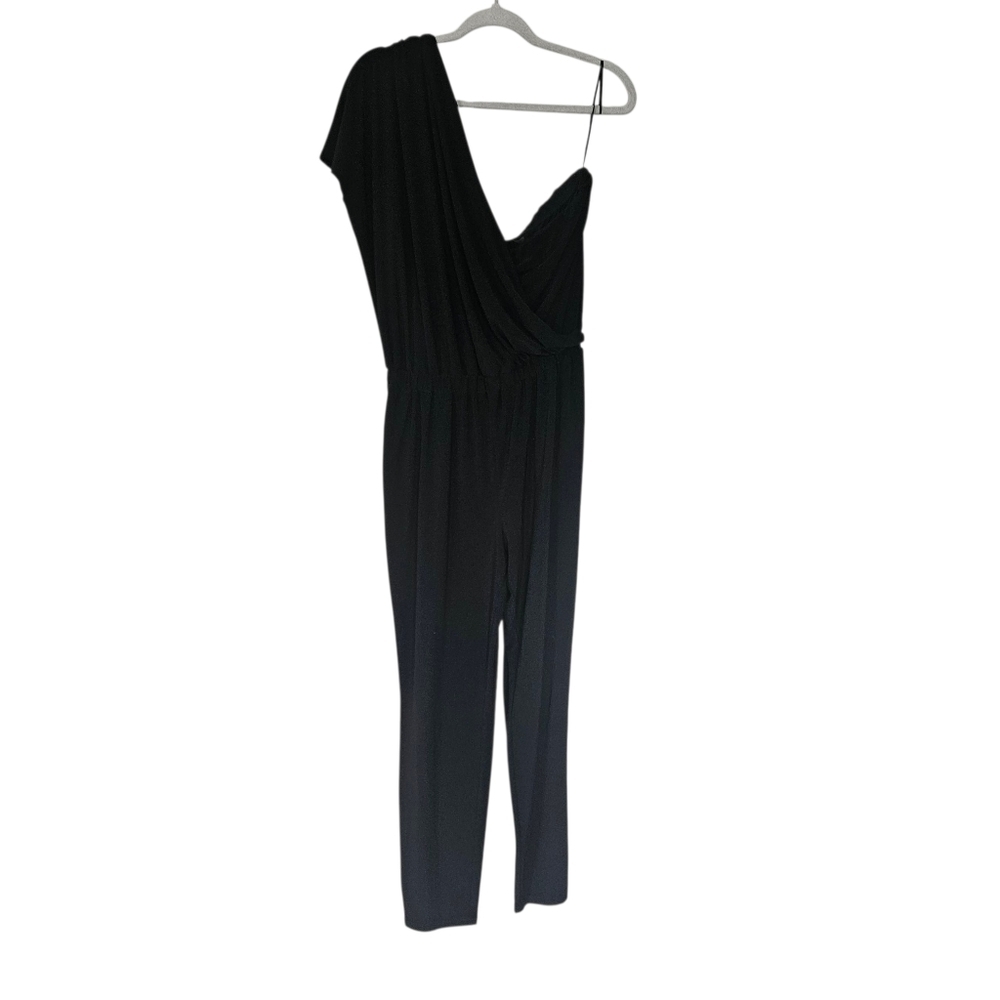 Ramy Brook Toma Jumpsuit Black One Shoulder Size M - Picture 4 of 14